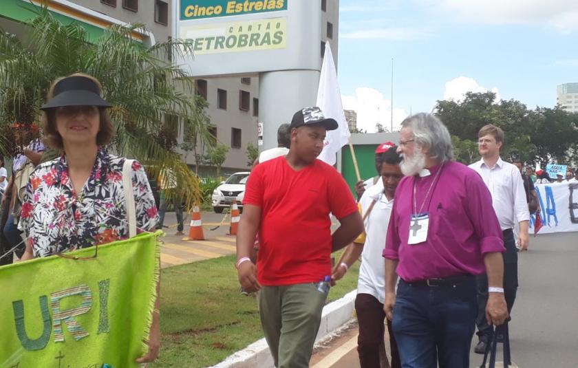 The March Against the Privatization of Water in Brasilia, Brazil on World Water Day 2018 