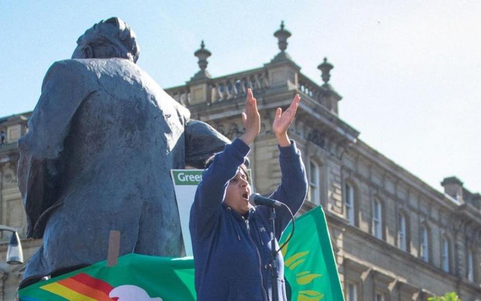 URI Global Chair Speaks at Huddersfield Climate Strike