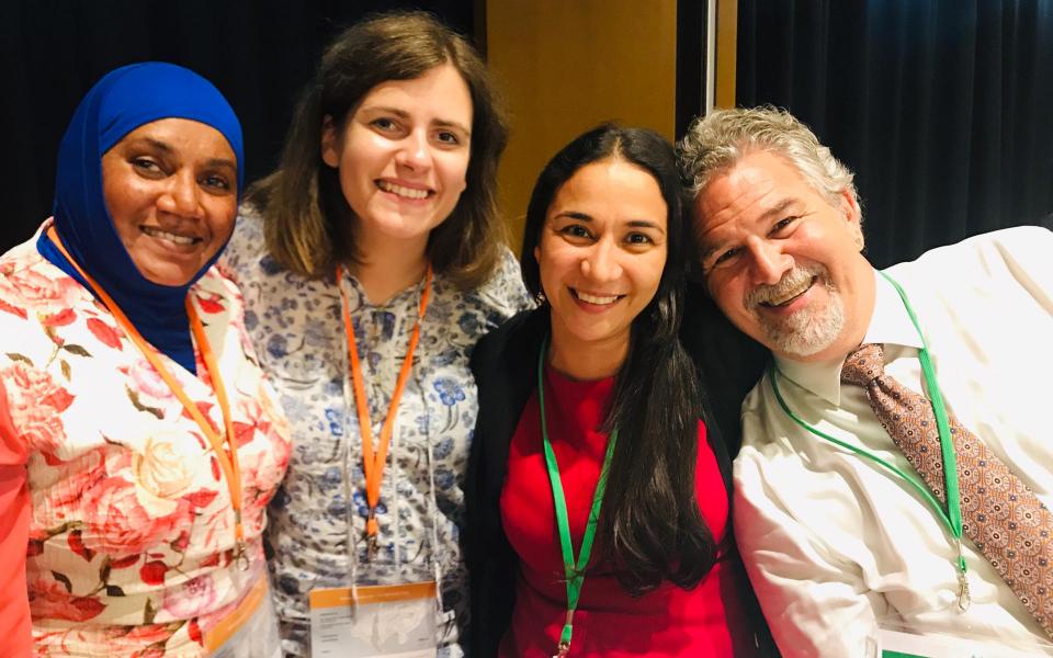 Nageeba Hasan from URI Uganda, Lejla, Maria Lucia Uribe from Arigatou International and Victor.jpg 