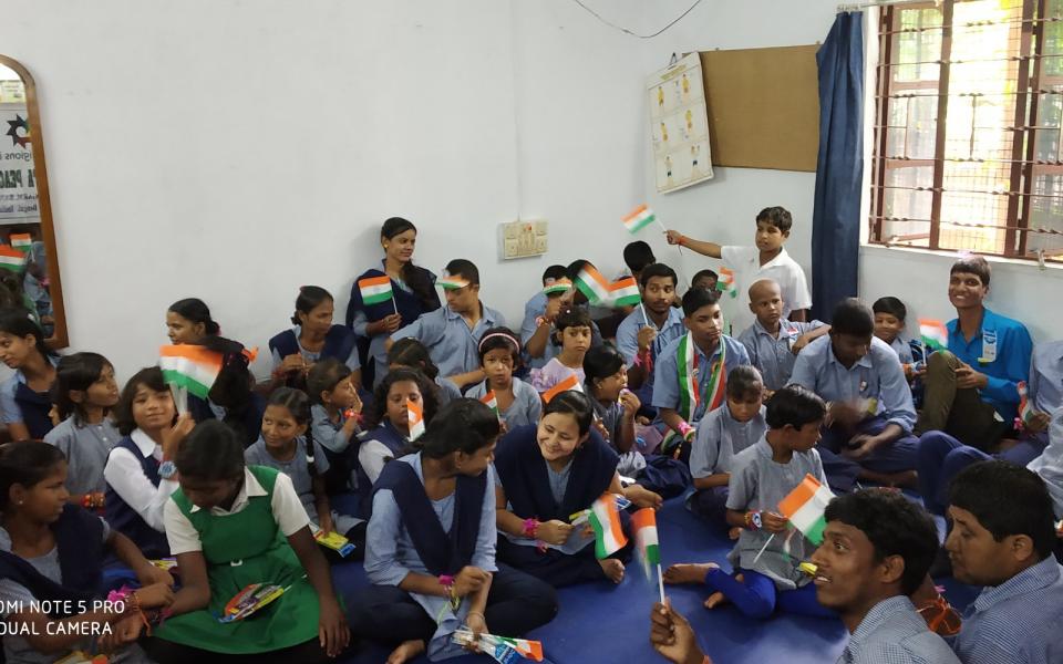 Celebrating Independence Day and Rakshabandan with Autistic Children