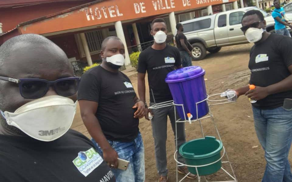 URI Cameroon Member Group Highlights Hand Washing to Fight Virus