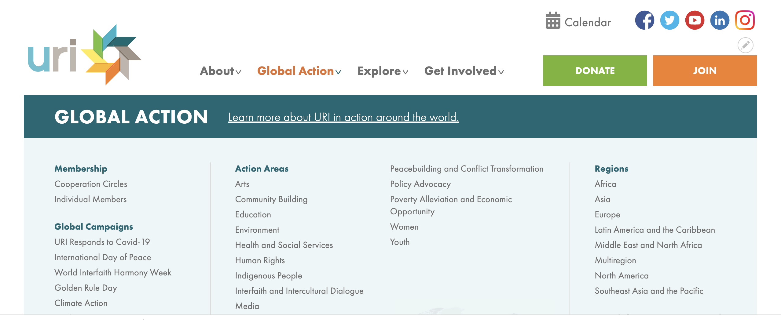 global action page 